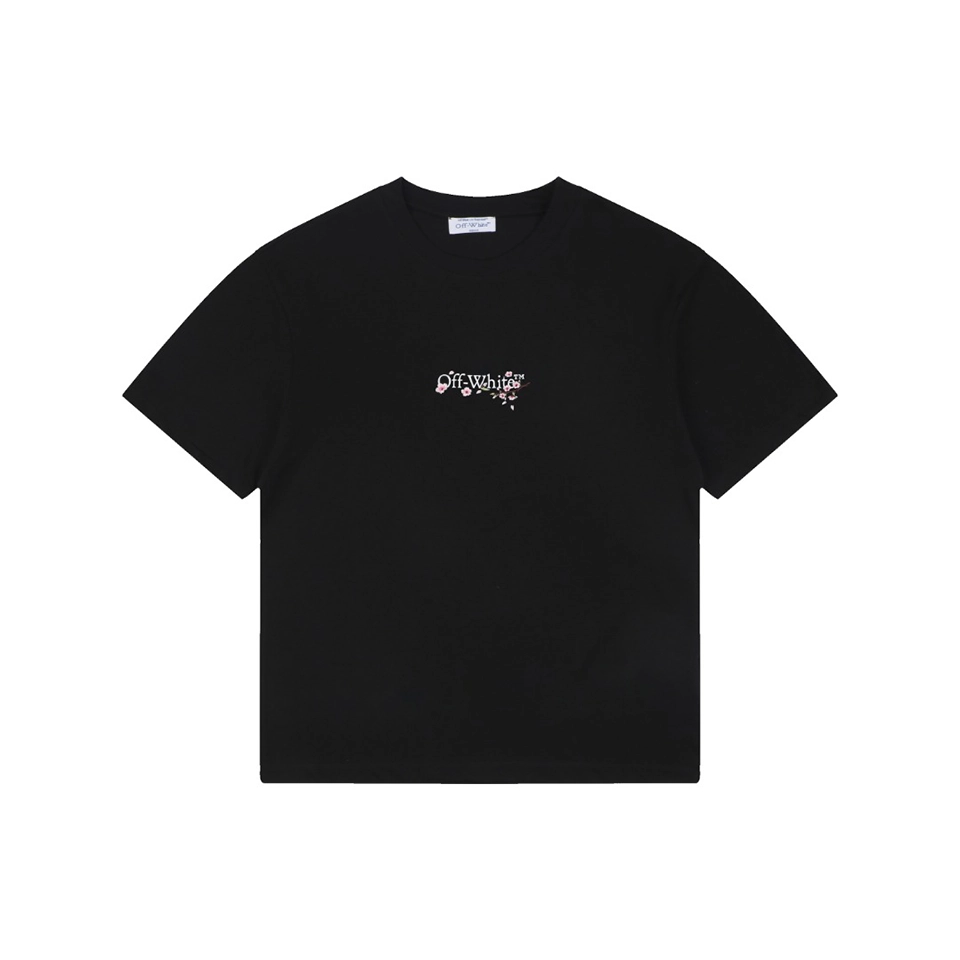 OFF-WHITE Cherry Blossom Arrow Print T-Shirt Black9.jpeg