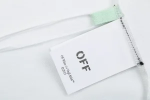OFF-WHITE Cherry Blossom Arrow Print T-Shirt Wash label