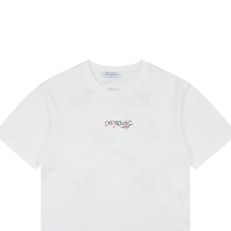 OFF-WHITE Cherry Blossom Arrow Print T-Shirt