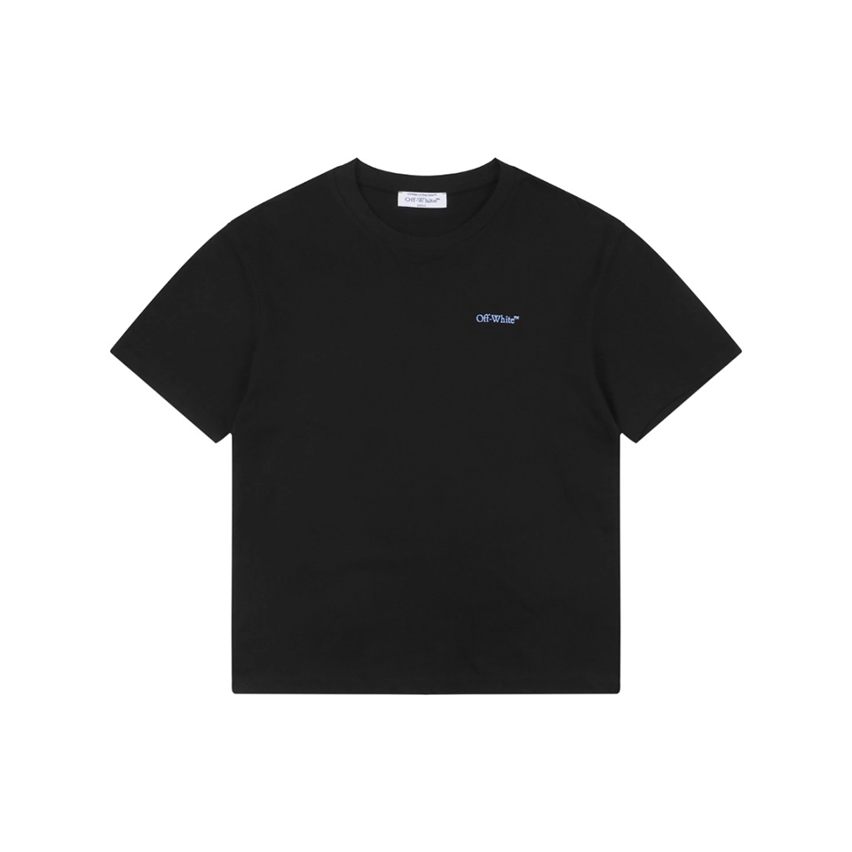 OFF-WHITE Portrait Overlay Arrow Graphic T-Shirt Front view