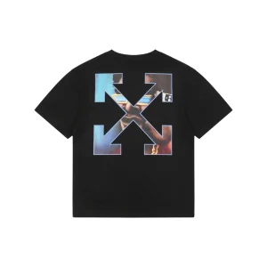 OFF-WHITE Portrait Overlay Arrow Graphic T-Shirt Back view
