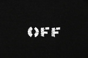 OFF-WHITE “Studded Stripe” Industrial Graphic T-Shirt Front Print