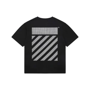 OFF-WHITE “Studded Stripe” Industrial Graphic T-Shirt Back view