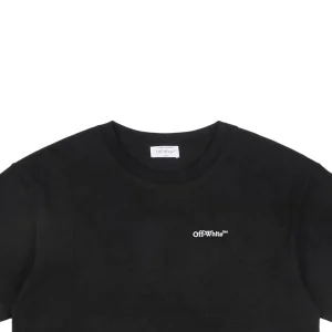 OFF-WHITE Wave Arrow Embroidered T-Shirt Black