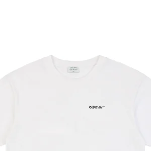 OFF-WHITE Wave Arrow Embroidered T-Shirt White
