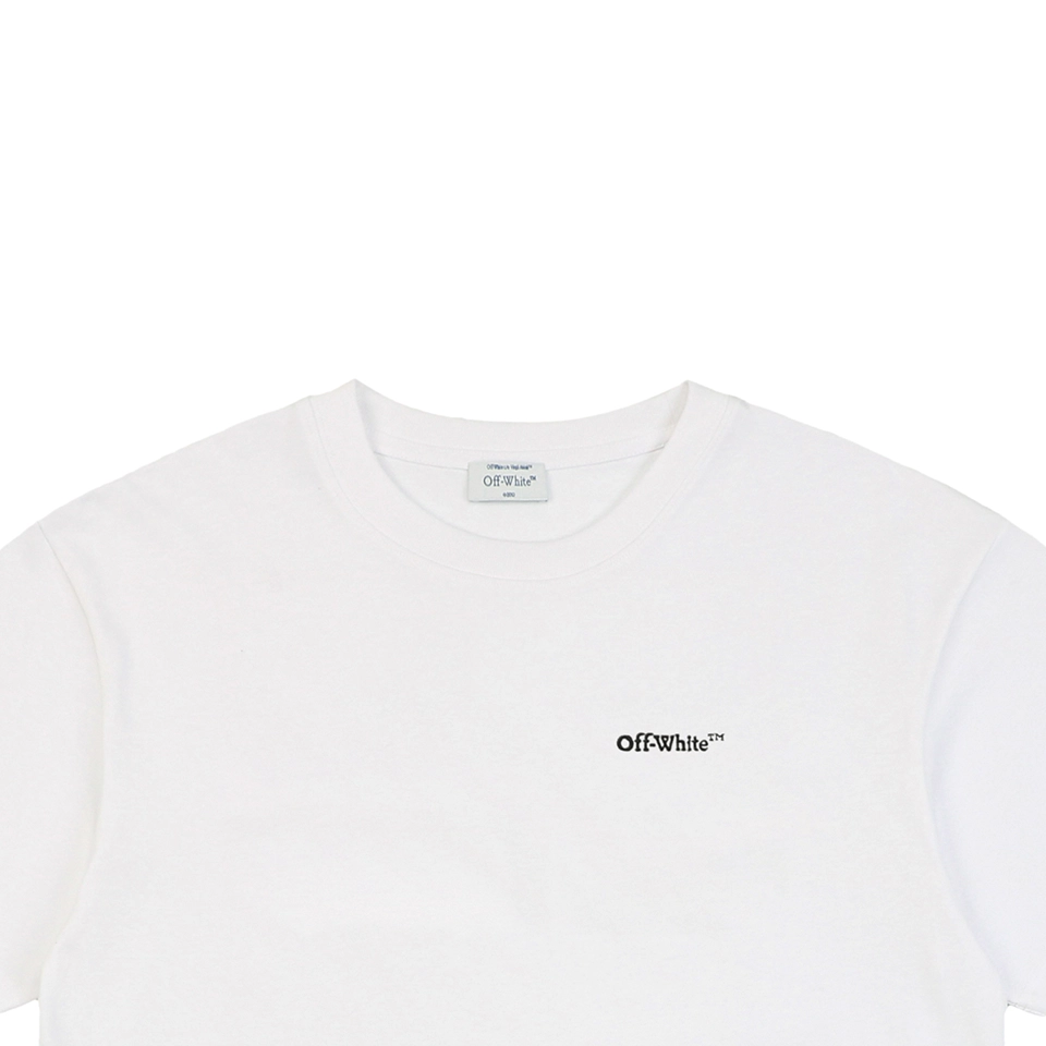 OFF-WHITE Wave Arrow Embroidered T-Shirt White
