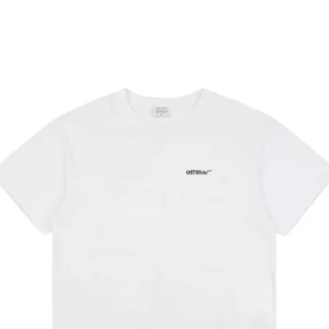 OFF-WHITE Wave Arrow Embroidered T-Shirt White