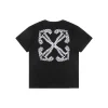 OFF-WHITE Wave Arrow Embroidered T-Shirt (Black/White)