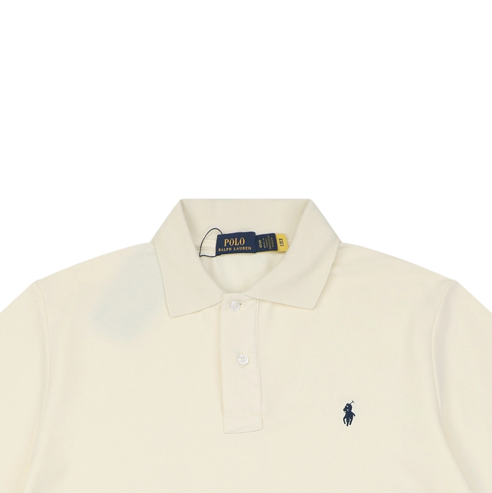 Ralph Lauren Classic Pony Piqué Polo T-Shirt Beige