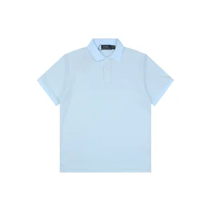 Ralph Lauren Classic Pony Piqué Polo T-Shirt Blue Front view