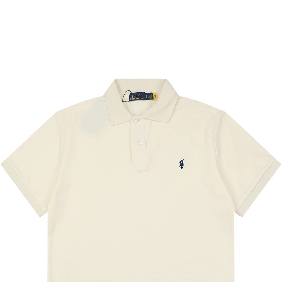Ralph Lauren Classic Pony Piqué Polo T-Shirt Beige