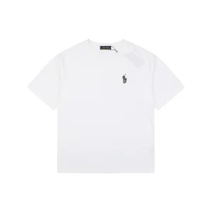 Ralph Lauren Hollow Pony Embroidered T-Shirt White Back view