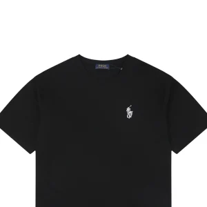 Ralph Lauren Hollow Pony Embroidered T-Shirt Black