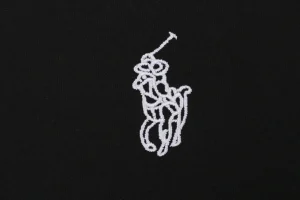 Ralph Lauren Hollow Pony Embroidered T-Shirt Black Brand