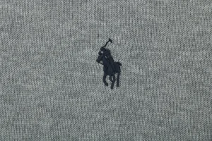 Ralph Lauren Long-Staple Cotton Knit Polo T-Shirt Grey Brand