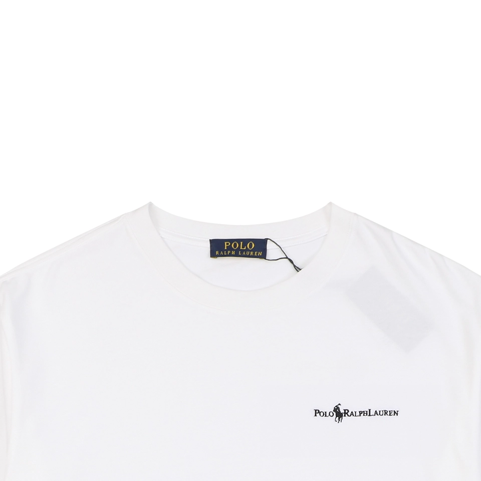Ralph Lauren Pony Logo Embroidered T-Shirt White