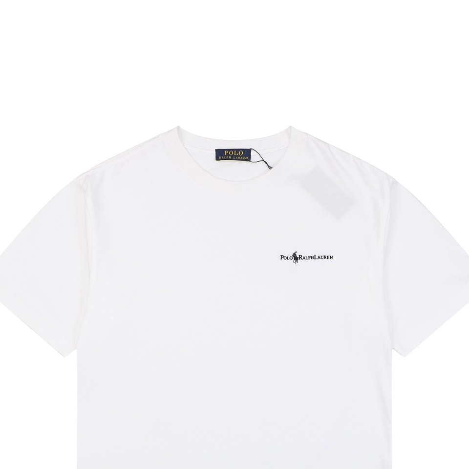 Ralph Lauren Pony Logo Embroidered T-Shirt White
