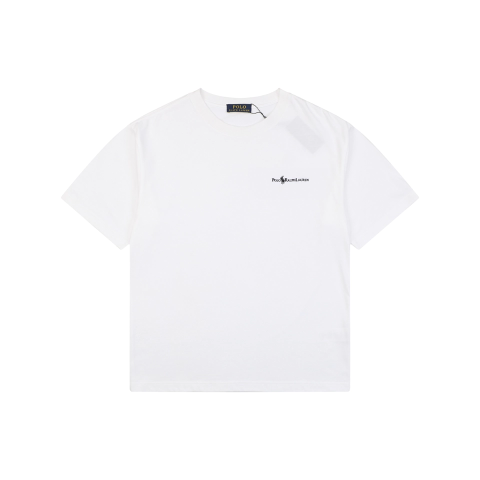 Ralph Lauren Pony Logo Embroidered T-Shirt White Front view