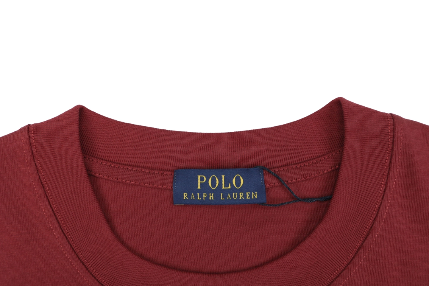 Ralph Lauren Pony Logo Embroidered T-Shirt Red Collar