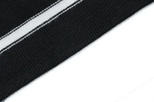 Ralph Lauren Pony Logo Jacquard Stripe T-Shirt Black
