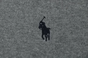 Ralph Lauren Pony Logo Knitted T-Shirt Grey Brand