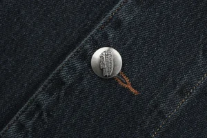 Ralph Lauren RRL-Inspired Vintage Denim Jacket Button