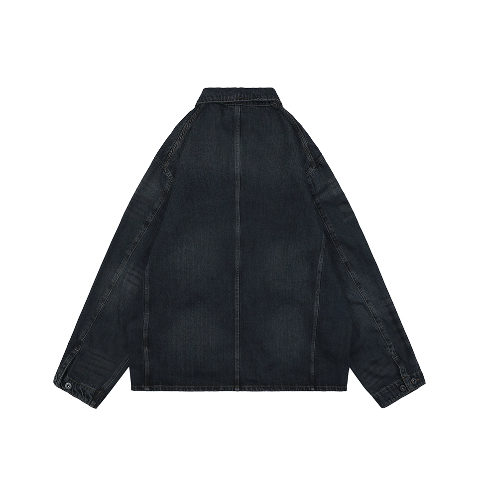 Ralph Lauren RRL-Inspired Vintage Denim Jacket Back view
