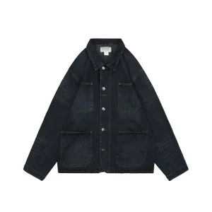 Ralph Lauren RRL-Inspired Vintage Denim Jacket Front view