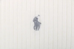 Ralph Lauren Ribbed Pony Logo Knit Polo T-Shirt White Brand