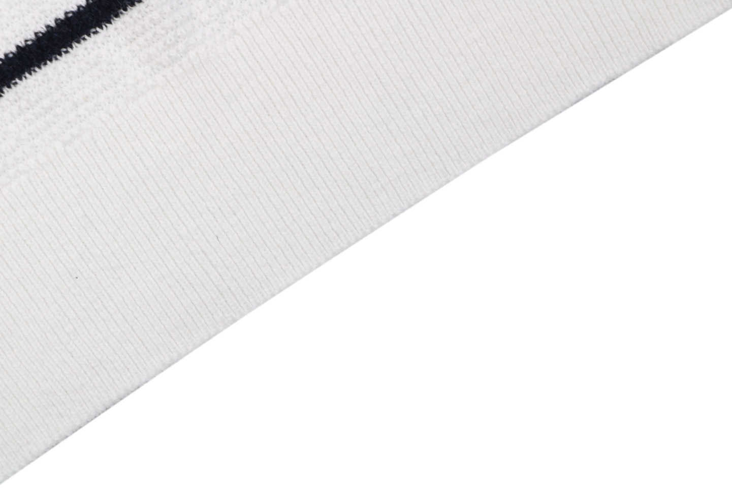 Ralph Lauren Striped Jacquard Knit Polo Shirt White