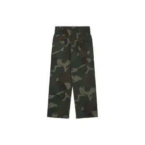 Ralph Lauren Vintage Military Cargo Pants Black Front view