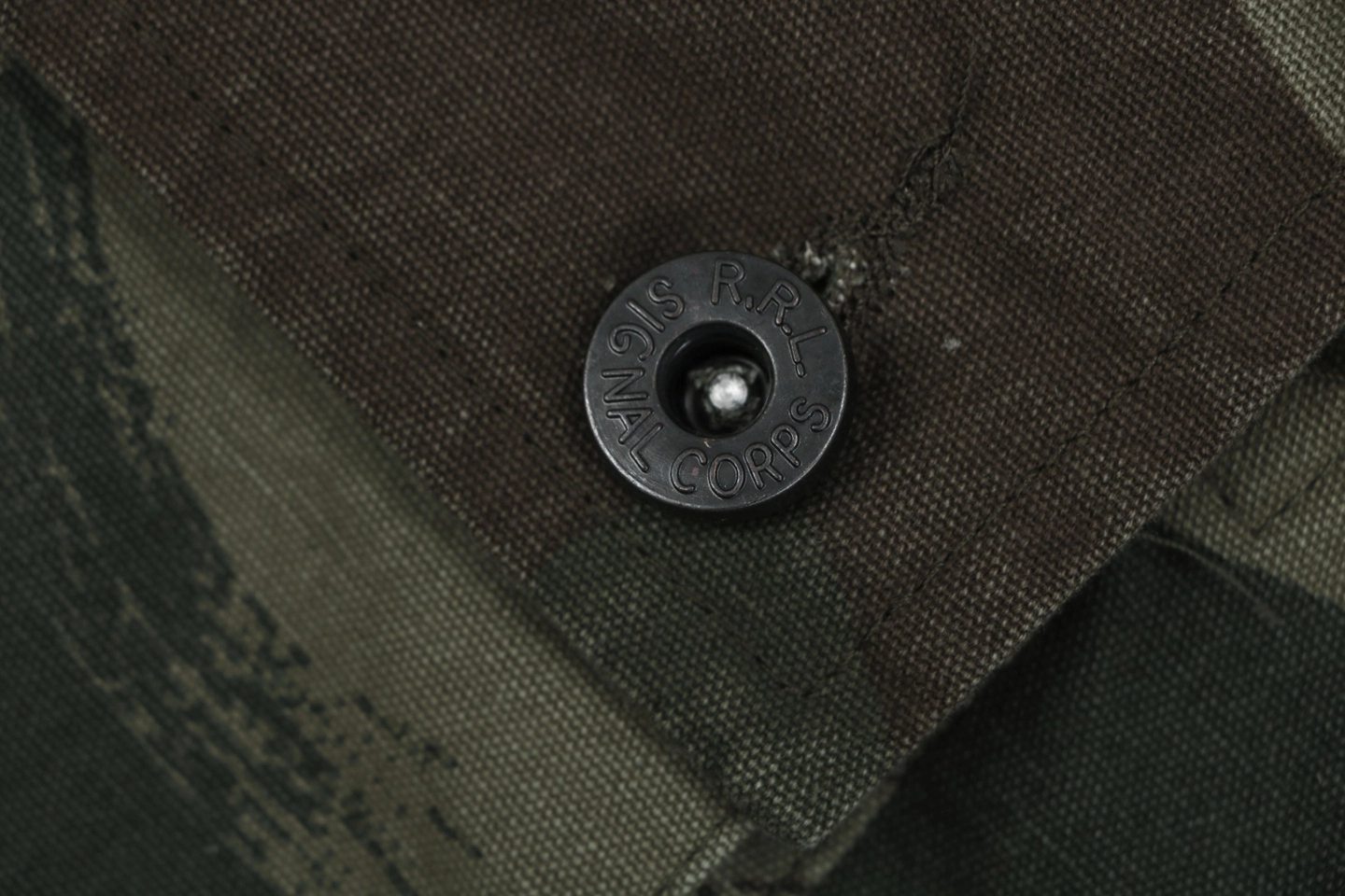 Ralph Lauren Vintage Military Cargo Pants Black Button