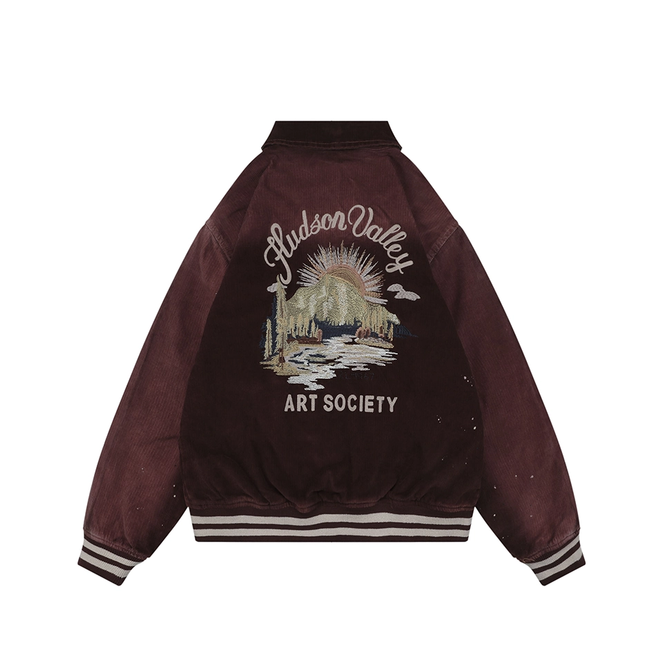 Ralph Lauren W75 Vintage Corduroy Embroidered Jacket Back view