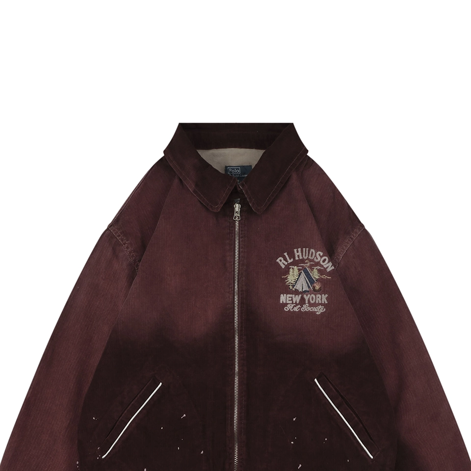 Ralph Lauren W75 Vintage Corduroy Embroidered Jacket