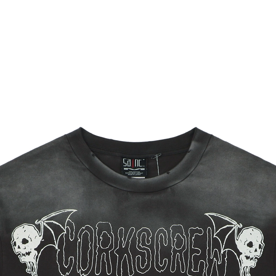 Saint Michael Corkscrew Bat Graphic T-Shirt