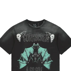 Saint Michael Corkscrew Bat Graphic T-Shirt