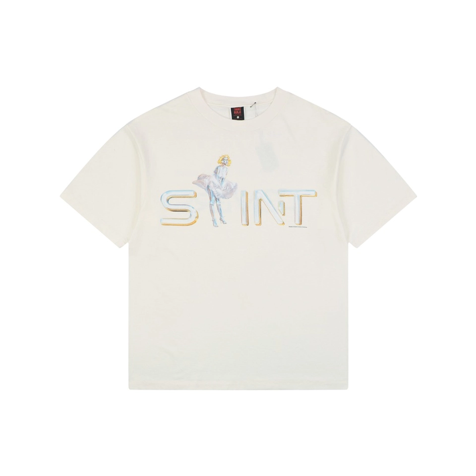 Saint Michael Cyber Marilyn Graphic T-Shirt Front view