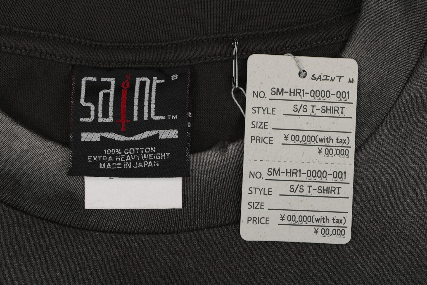 Saint Michael Grim Reaper Graphic T-Shirt Brand label