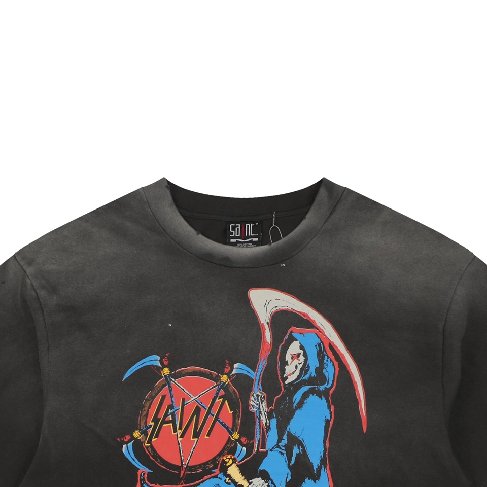 Saint Michael Grim Reaper Graphic T-Shirt