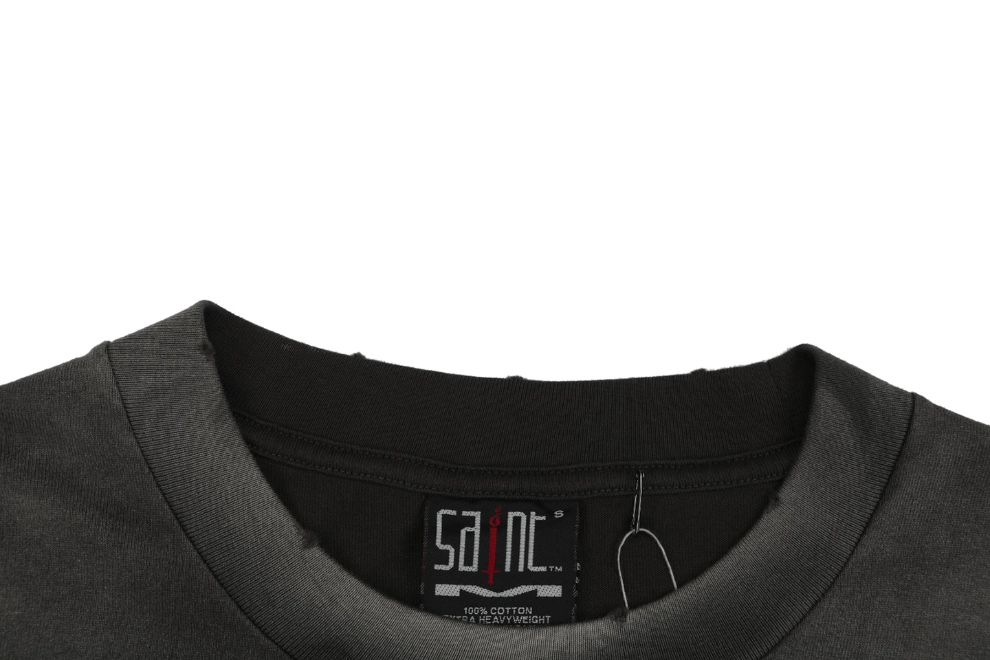Saint Michael Grim Reaper Graphic T-Shirt Collar