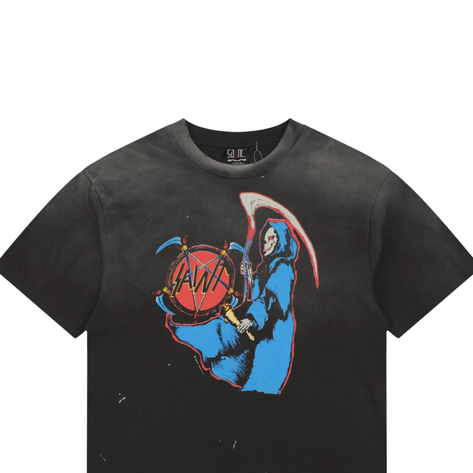 Saint Michael Grim Reaper Graphic T-Shirt