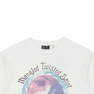 Saint Michael Pink Purple Madonna Graphic Vintage T-Shirt