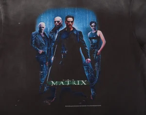 Saint Michael The Matrix Vintage Wash Graphic T-Shirt Front Print