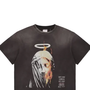Saint Michael Veiled Angel Graphic T-Shirt