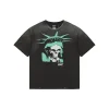 Saint Michael Vintage Skull Statue T-Shirt