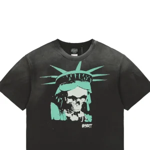 Saint Michael Vintage Skull Statue T-Shirt