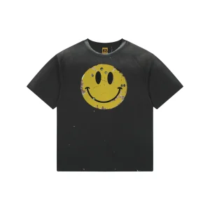 Saint Michael Vintage Smiley Distressed T-Shirt Front view