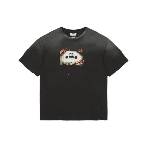 Saint Michael × Nas Flame Cassette Graphic T-Shirt Front view