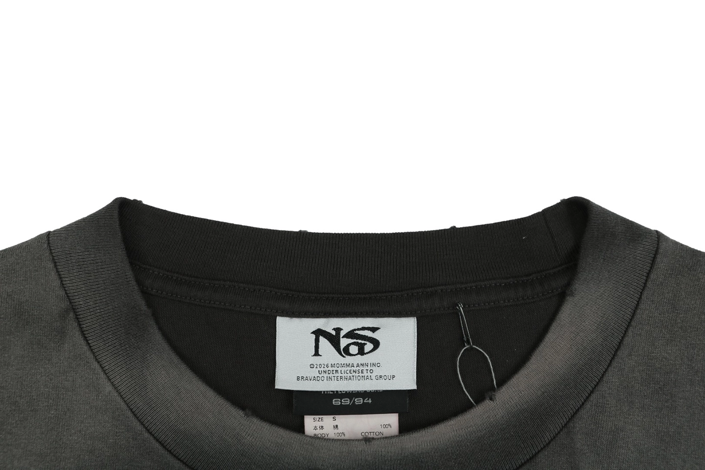 Saint Michael × Nas Flame Cassette Graphic T-Shirt Collar