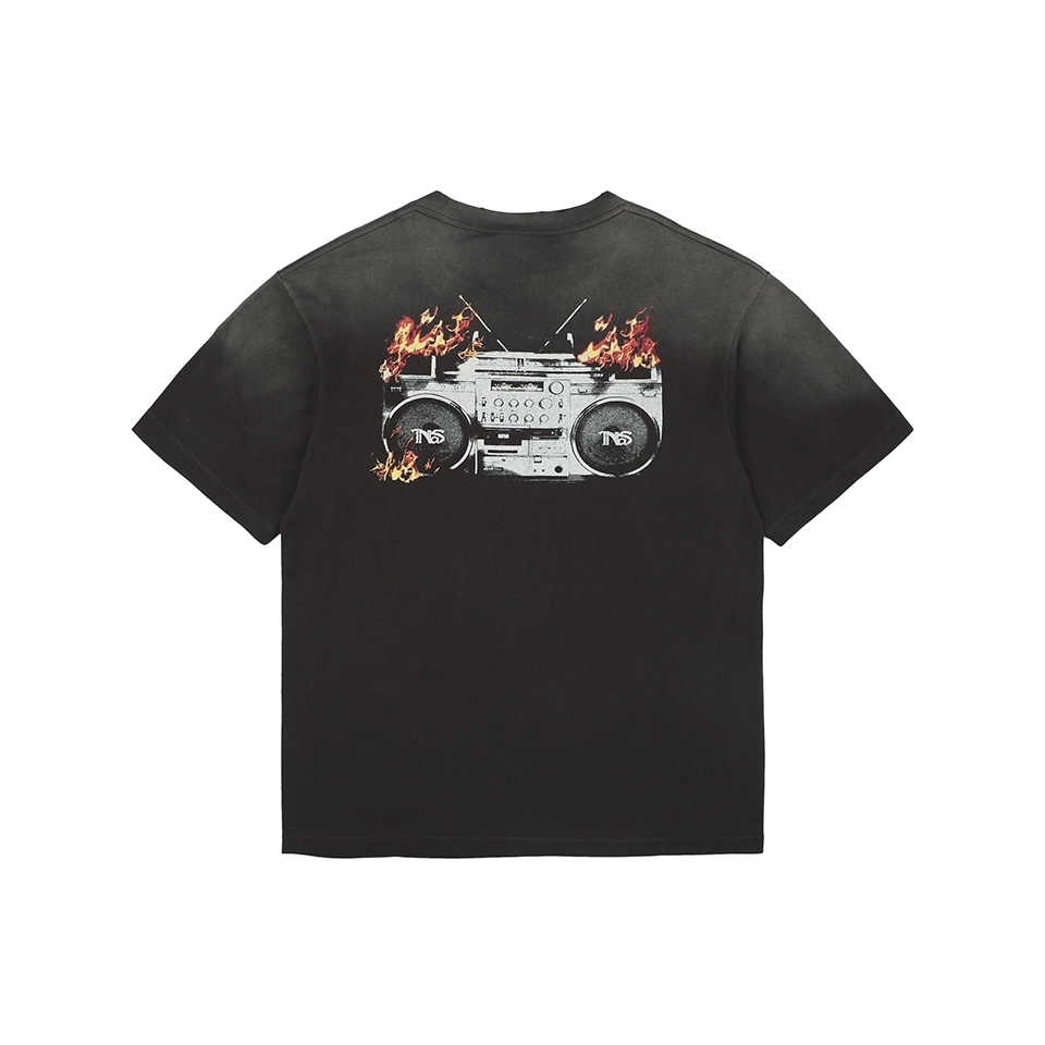 Saint Michael × Nas Flame Cassette Graphic T-Shirt Back view